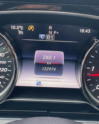 Mercedes-Benz Klasa E cena 140000 przebieg: 133000, rok produkcji 2018 z Łódź małe 137